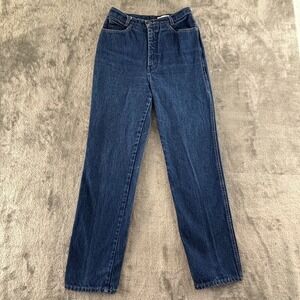 Vintage Calvin Klein Mom‎ Jeans Womens 12 Dark High Rise Straight Leg 31" Inseam